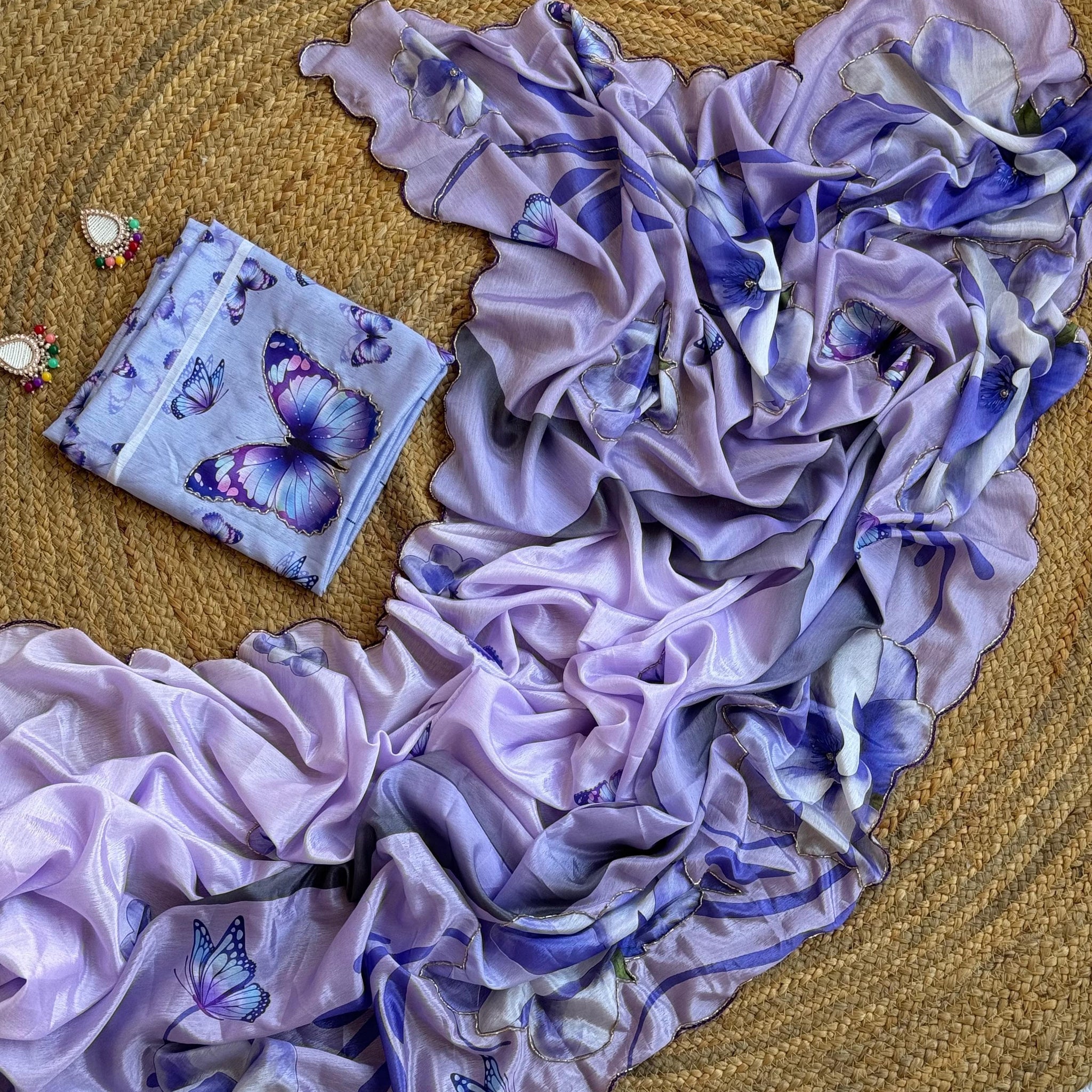 Primium CHINNON handwork saree with scalp border