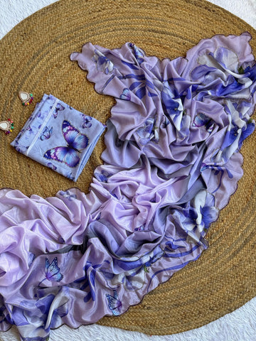 Primium CHINNON handwork saree with scalp border