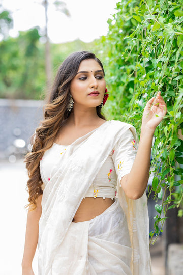 1201Ex  Pure Chanderi Cotton Thread with Tussels