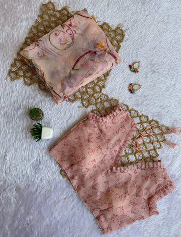 Peach Blossom Organza Set 🌸 SD-1053