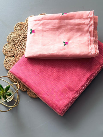 Viscouse Kota Doriya With 2 colors Padding And Scalp Border SD-1124