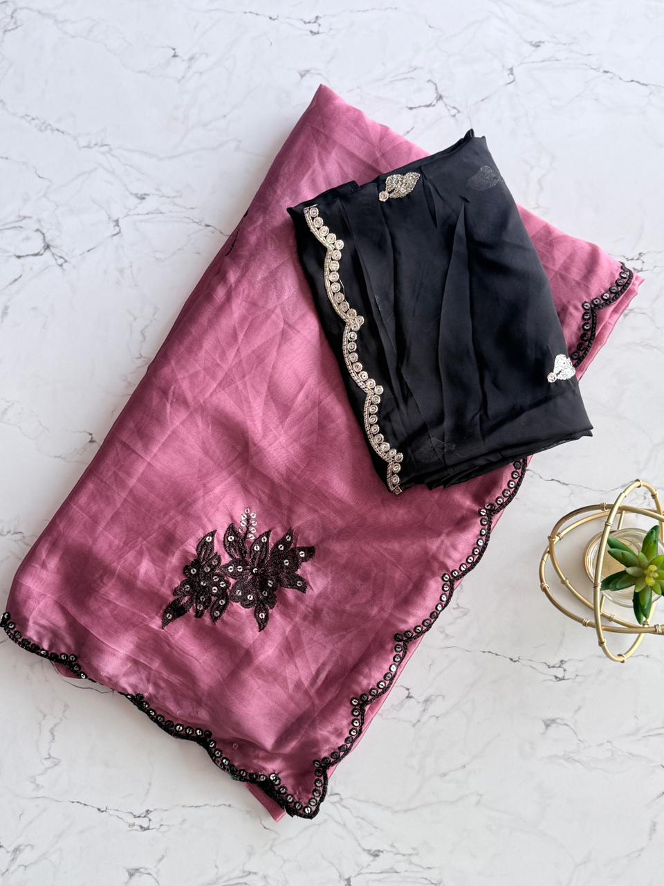 Primium Pure Rangoli Silk with Multy Thread Sequnce Work SD1126