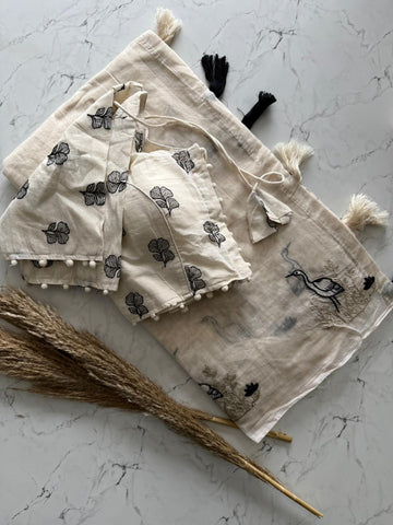 Primium Chanderi Cotton Saree With Multy Duck With Stiched Blouse SD-1122